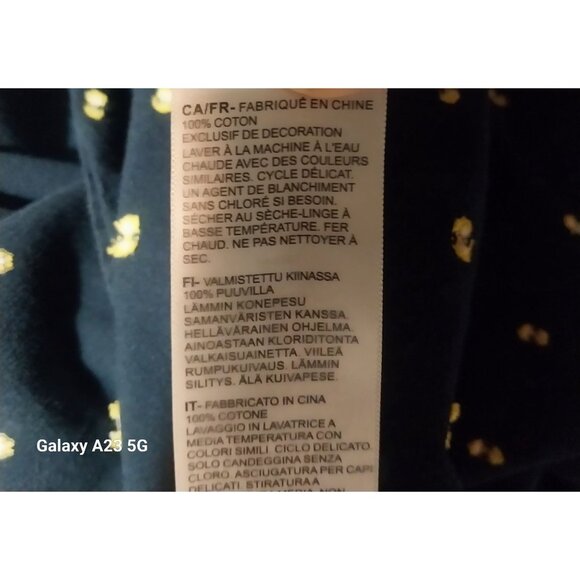 Original Penguin Mens Navy Polka Dot Button-Down Shirt L/G 100% Cotton Short Sle - Picture 6 of 7